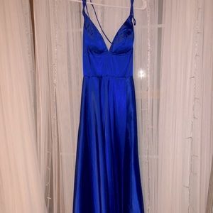 Sapphire blue Blondie prom dress